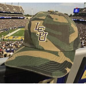 LSU Tigers Camo OHT Operation Hat Trick StrapBack Hat New Fast Ship